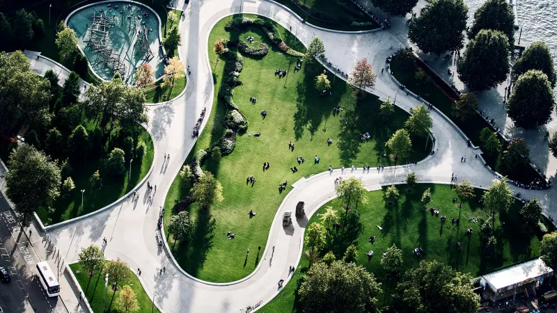 Top View Areal Park